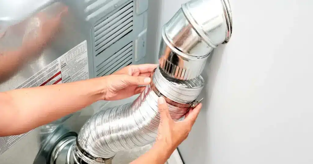 clogged dryer vent hose installation